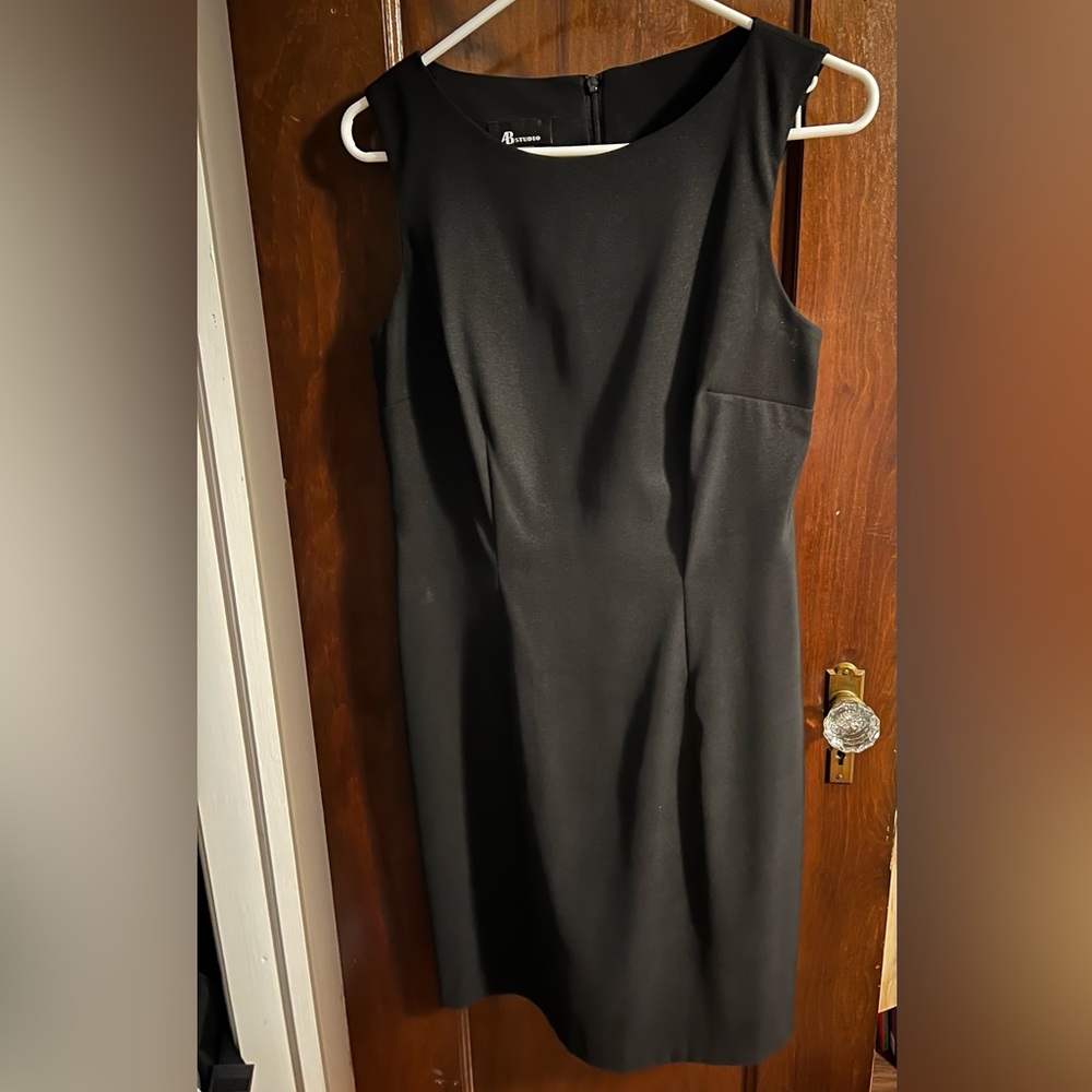 Classic black sleeveless dress size 10